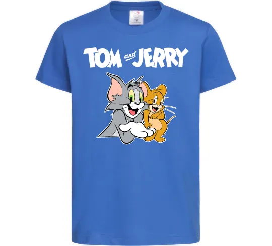 Дитяча футболка Tom and Jerry з написом Яскраво-синій фото
