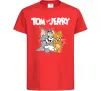 Дитяча футболка Tom and Jerry з написом Червоний фото
