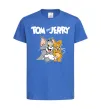 Детская футболка Tom and Jerry з написом Ярко-синий фото