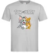 Мужская футболка Tom and Jerry з написом Серый фото