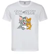 Мужская футболка Tom and Jerry з написом Белый фото