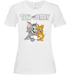 Жіноча футболка Tom and Jerry з написом Білий фото