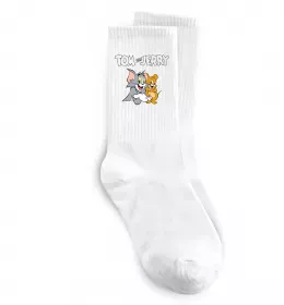Носки Tom and Jerry з написом Белый фото