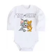 Детский боди Tom and Jerry з написом Белый фото