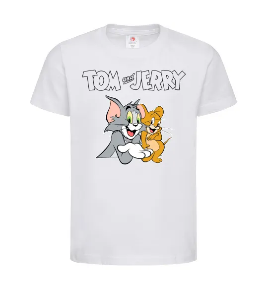 Детская футболка Tom and Jerry з написом Белый фото