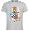 Чоловіча футболка Tom and Jerry pastel Сірий фото