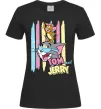 Жіноча футболка Tom and Jerry pastel Чорний фото