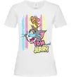 Жіноча футболка Tom and Jerry pastel Білий фото