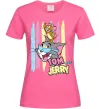 Жіноча футболка Tom and Jerry pastel Яскраво-рожевий фото