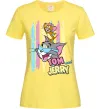 Жіноча футболка Tom and Jerry pastel Лимонний фото