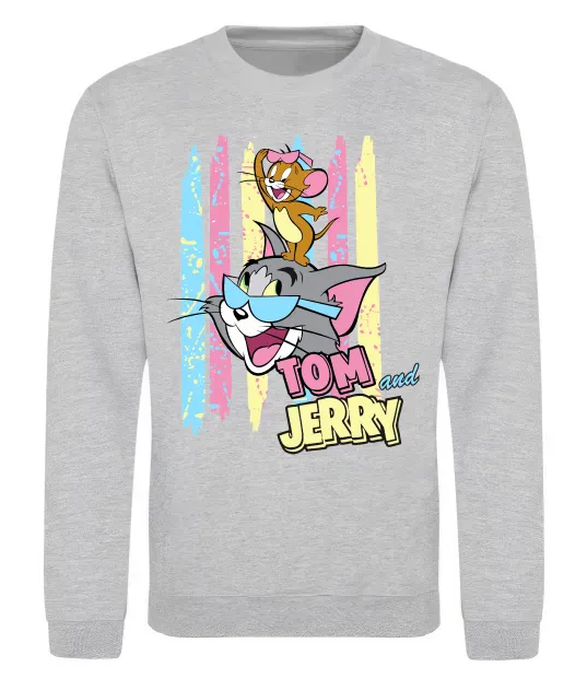 Світшот Tom and Jerry pastel Сірий меланж фото