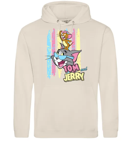 Женская толстовка (худи) Tom and Jerry pastel Таш фото
