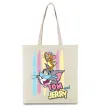 Еко-сумка Tom and Jerry pastel Бежевий фото