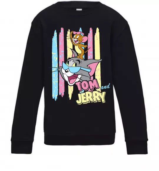 Дитячий світшот Tom and Jerry pastel Чорний фото