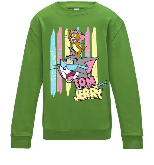 Дитячий світшот Tom and Jerry pastel Лаймовий фото