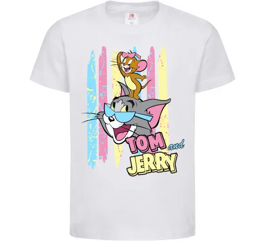 Дитяча футболка Tom and Jerry pastel Білий фото