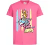 Дитяча футболка Tom and Jerry pastel Яскраво-рожевий фото