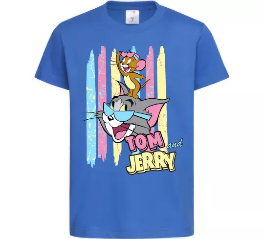 Дитяча футболка Tom and Jerry pastel Яскраво-синій фото