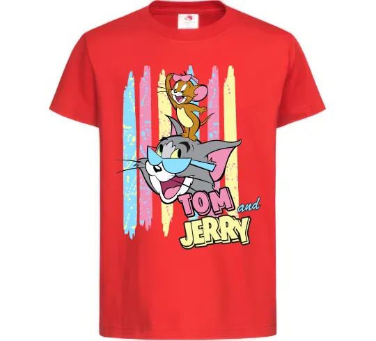 Дитяча футболка Tom and Jerry pastel Червоний фото