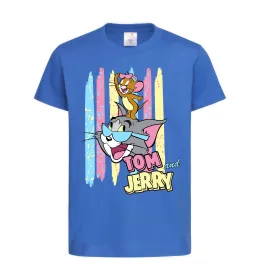Детская футболка Tom and Jerry pastel Ярко-синий фото