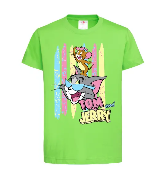 Детская футболка Tom and Jerry pastel Лаймовый фото