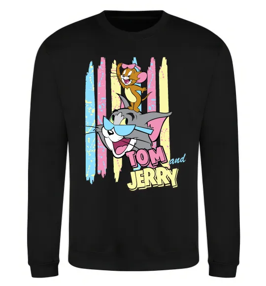 Свитшот Tom and Jerry pastel Черный фото
