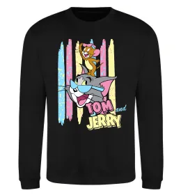 Світшот Tom and Jerry pastel Чорний фото