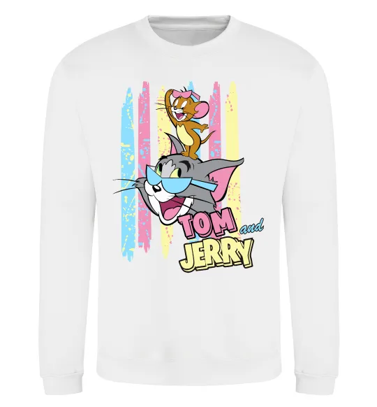 Свитшот Tom and Jerry pastel Белый фото