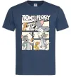Чоловіча футболка Tom and Jerry collage Темно-синій фото