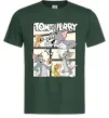 Чоловіча футболка Tom and Jerry collage Темно-зелений фото