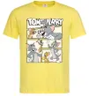 Чоловіча футболка Tom and Jerry collage Лимонний фото
