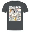 Чоловіча футболка Tom and Jerry collage Графіт фото