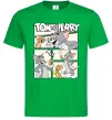 Чоловіча футболка Tom and Jerry collage Зелений фото