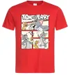 Чоловіча футболка Tom and Jerry collage Червоний фото