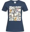 Жіноча футболка Tom and Jerry collage Темно-синій фото