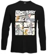 Лонгслив Tom and Jerry collage Черный фото