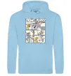 Женская толстовка (худи) Tom and Jerry collage Голубой фото