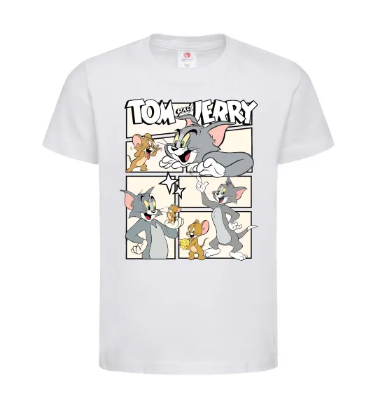 Детская футболка Tom and Jerry collage Белый фото