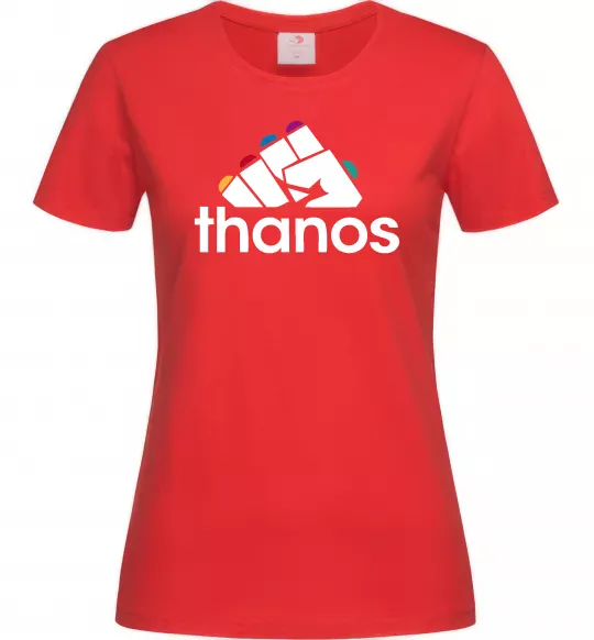 Жіноча футболка Thanos рукавиця Червоний фото
