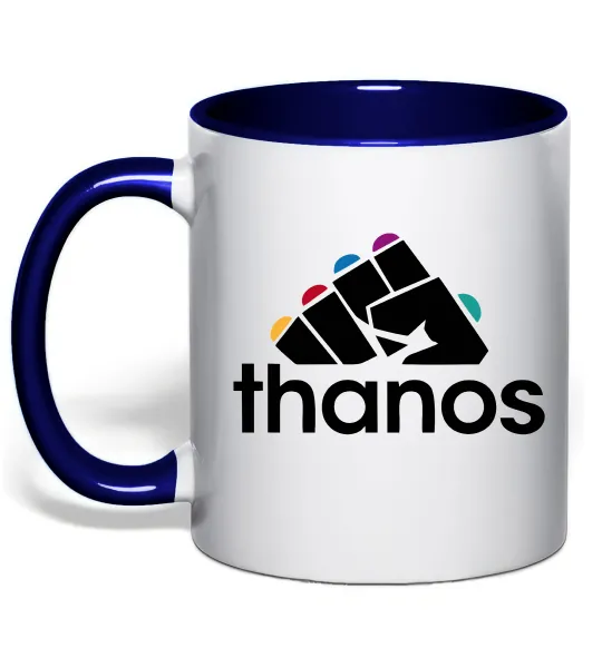 Чашка с цветной ручкой Thanos рукавиця Глубокий темно-синий фото
