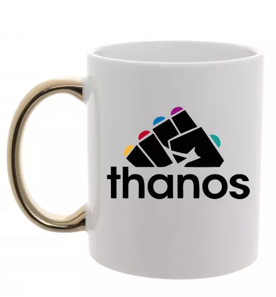 Чашка с цветной ручкой Thanos рукавиця Золото фото