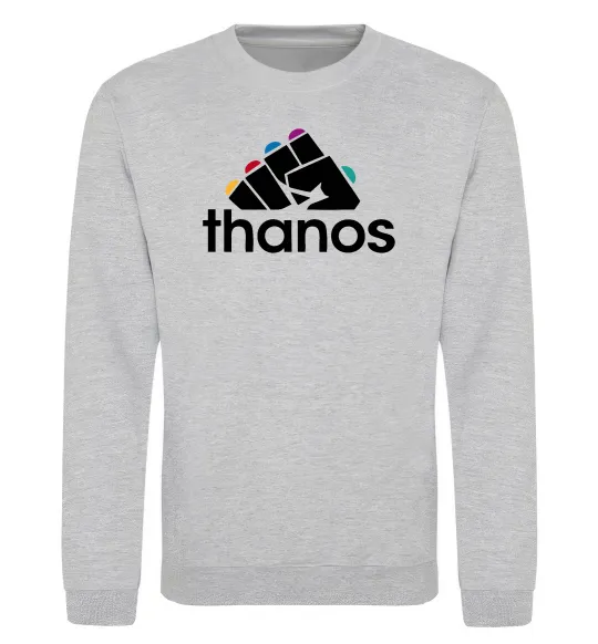 Свитшот Thanos рукавиця Серый меланж фото