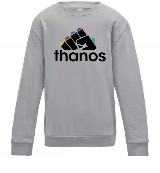 Детский Свитшот Thanos рукавиця Серый меланж фото