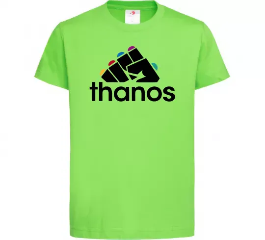 Детская футболка Thanos рукавиця Лаймовый фото
