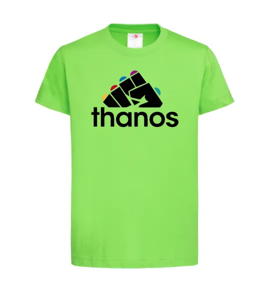 Детская футболка Thanos рукавиця Лаймовый фото