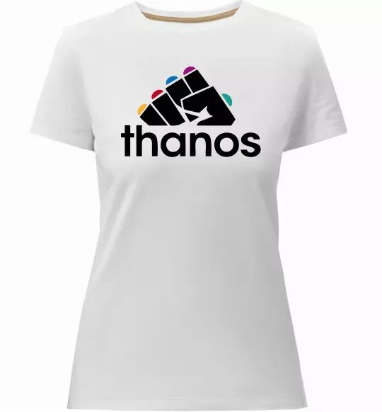 Женская премиум футболка Thanos рукавиця Белый фото