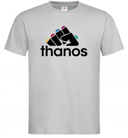 Мужская футболка Thanos рукавиця Серый фото