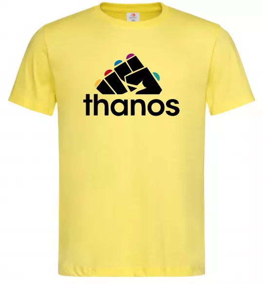 Мужская футболка Thanos рукавиця Лимонный фото