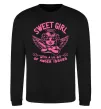 Свитшот Sweet girl with anger Черный фото