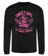 Свитшот Sweet girl with anger Черный фото